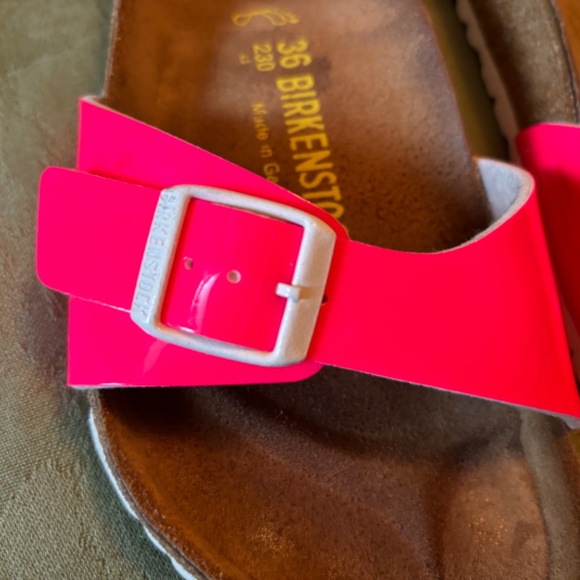 Birkenstock Women’s Vegan Madrid Neon Pink - Picture 6 of 9